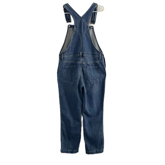 We the Free Denim Bib Overalls Size 26 Blue Jeans Cotton Festival Boho Hippie - Picture 2 of 10